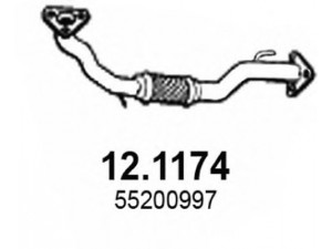 ASSO 12.1174 išleidimo kolektorius 
 Išmetimo sistema -> Išmetimo vamzdžiai
55200997
