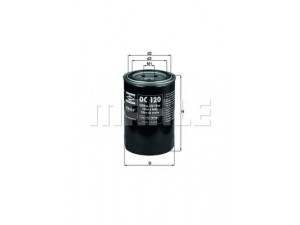 KNECHT OC 120 alyvos filtras 
 Techninės priežiūros dalys -> Techninės priežiūros intervalai
1560187105, 1560187109, 5002535
