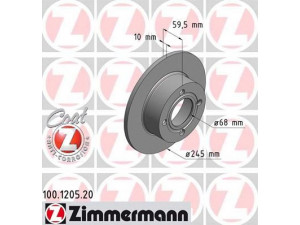 ZIMMERMANN 100.1205.20 stabdžių diskas 
 Dviratė transporto priemonės -> Stabdžių sistema -> Stabdžių diskai / priedai
443 615 601