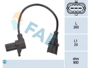 FAE 79197 jutiklis, uždegimo impulsas; RPM jutiklis, variklio valdymas 
 Elektros įranga -> Jutikliai
500371540, 39180-4A051, 39180-4A111