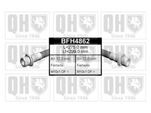 QUINTON HAZELL BFH4862 stabdžių žarnelė 
 Stabdžių sistema -> Stabdžių žarnelės
90947 02809
