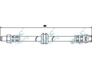 APEC braking HOS3001 stabdžių žarnelė 
 Stabdžių sistema -> Stabdžių žarnelės
34321159717