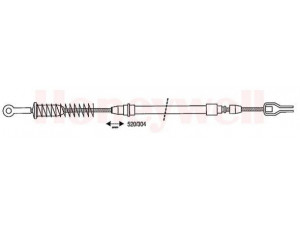 BENDIX 431132B trosas, stovėjimo stabdys 
 Stabdžių sistema -> Valdymo svirtys/trosai
5951339