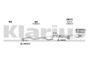 KLARIUS 600025E išmetimo sistema 
 Išmetimo sistema -> Išmetimo sistema, visa