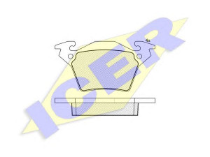 ICER 141284 stabdžių trinkelių rinkinys, diskinis stabdys 
 Techninės priežiūros dalys -> Papildomas remontas
000 421 42 10, 003 420 02 20