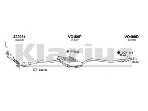 KLARIUS 960395U išmetimo sistema 
 Išmetimo sistema -> Išmetimo sistema, visa
