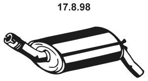 EBERSPÄCHER 17.8.98 galinis duslintuvas
77 00 416 501, 77 00 424 778