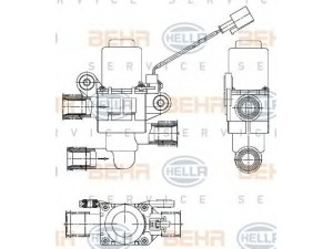 HELLA 9XL 351 328-361 valdymo vožtuvas, aušinimo skystis
81 61967 0016