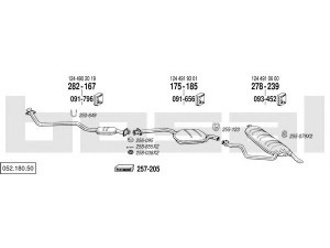 BOSAL 052.180.50 išmetimo sistema 
 Išmetimo sistema -> Išmetimo sistema, visa