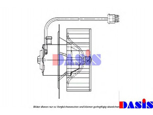 AKS DASIS 742640N vidaus pūtiklis 
 Šildymas / vėdinimas -> Orpūtė/dalys
0008359802, A0008359802
