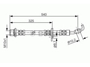 BOSCH 1 987 476 781 stabdžių žarnelė 
 Stabdžių sistema -> Stabdžių žarnelės
90947 02695, 90947 02742, 90947 02821