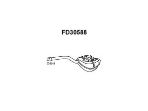 VENEPORTE FD30588 galinis duslintuvas 
 Išmetimo sistema -> Duslintuvas
1405605, 1405615, 1440319, 1440320