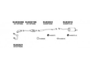 VENEPORTE 830009 išmetimo sistema 
 Išmetimo sistema -> Išmetimo sistema, visa