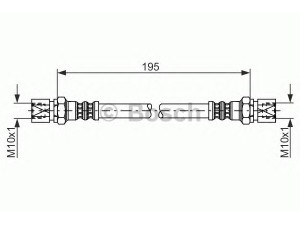 BOSCH 1 987 476 030 stabdžių žarnelė 
 Stabdžių sistema -> Stabdžių žarnelės
5 62 094, 5 62 346, 90235999, 90445758