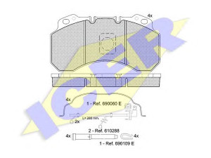 ICER 151280-119 stabdžių trinkelių rinkinys, diskinis stabdys 
 Techninės priežiūros dalys -> Papildomas remontas
5001 833 104, 5001 857 615, 6832 1585