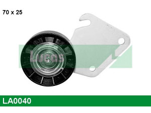 LUCAS ENGINE DRIVE LA0040 kreipiantysis skriemulys, V formos rumbuotas diržas 
 Diržinė pavara -> V formos rumbuotas diržas/komplektas -> Laisvasis/kreipiamasis skriemulys