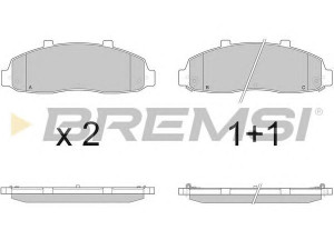 BREMSI BP2877 stabdžių trinkelių rinkinys, diskinis stabdys
F65Z2001AA, F6SZ2001AA, F85Z2001AA