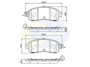 COMLINE CBP06030 stabdžių trinkelių rinkinys, diskinis stabdys 
 Techninės priežiūros dalys -> Papildomas remontas
SFP500045, SFP500070
