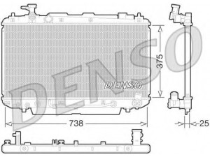 DENSO DRM50065 radiatorius, variklio aušinimas 
 Aušinimo sistema -> Radiatorius/alyvos aušintuvas -> Radiatorius/dalys
1640028180