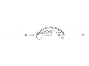 ASHUKI 1050-7008 stabdžių trinkelių komplektas 
 Techninės priežiūros dalys -> Papildomas remontas
0 986 487 314/BOSCH, 53200-82810