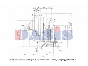 AKS DASIS 851265N magnetinė sankaba, oro kondicionieriaus kompresorius