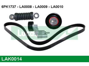 LUCAS ENGINE DRIVE LAK0014 V formos rumbuotas diržas, komplektas 
 Techninės priežiūros dalys -> Techninės priežiūros intervalai