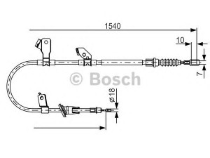 BOSCH 1 987 482 271 trosas, stovėjimo stabdys 
 Stabdžių sistema -> Valdymo svirtys/trosai
454 420 03 85, A 454 420 03 85