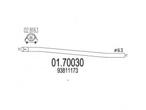 MTS 01.70030 išleidimo kolektorius
93811173