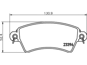 HELLA PAGID 8DB 355 019-341 stabdžių trinkelių rinkinys, diskinis stabdys 
 Techninės priežiūros dalys -> Papildomas remontas
425152, 425203, 425484, E172103