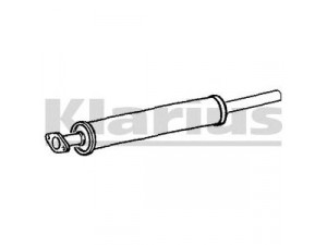 KLARIUS 220775 vidurinis duslintuvas 
 Išmetimo sistema -> Duslintuvas
1234463, 1329731, 1345543, 1480027
