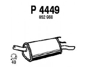 FENNO P4449 galinis duslintuvas 
 Išmetimo sistema -> Duslintuvas
5852045, 5852960, 852968