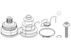 TOPRAN 110 810 jungčių komplektas, kardaninis velenas 
 Ratų pavara -> Sujungimai/komplektas
8E0 498 099