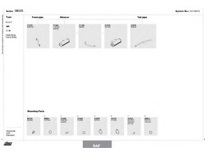 DINEX 221100012 išmetimo sistema 
 Išmetimo sistema -> Išmetimo sistema, visa