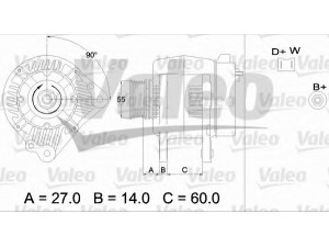 VALEO 436444 kintamosios srovės generatorius 
 Elektros įranga -> Kint. sr. generatorius/dalys -> Kintamosios srovės generatorius
021903017A, 028903018A, 028903018AX