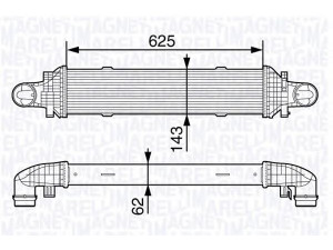 MAGNETI MARELLI 351319203350 tarpinis suslėgto oro aušintuvas, kompresorius 
 Variklis -> Oro tiekimas -> Įkrovos agregatas (turbo/superįkrova) -> Tarpinis suslėgto oro aušintuvas
204 500 02 00, A 204 500 02 00