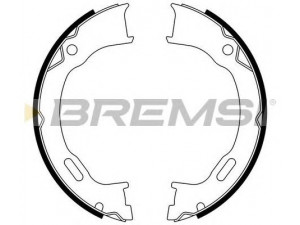 BREMSI GF4745 stabdžių trinkelių komplektas, stovėjimo stabdis
05093390AA, 05093390AB, 05093390AC