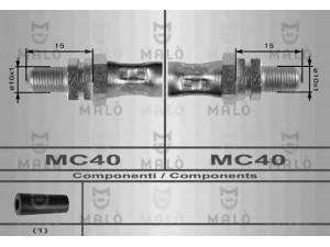 MAL? 8565 stabdžių žarnelė 
 Stabdžių sistema -> Stabdžių žarnelės
1027745, 6132910, 6179304, 6714710