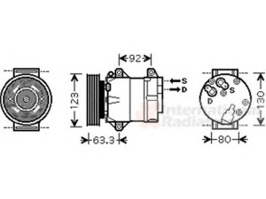 VAN WEZEL 4300K369 kompresorius, oro kondicionierius 
 Oro kondicionavimas -> Kompresorius/dalys
8200053264, 8200309193