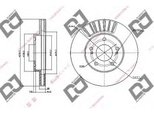 DJ PARTS BD1057 stabdžių diskas 
 Dviratė transporto priemonės -> Stabdžių sistema -> Stabdžių diskai / priedai
40206-2Y502, 40206-2Y505, 40206-40U02