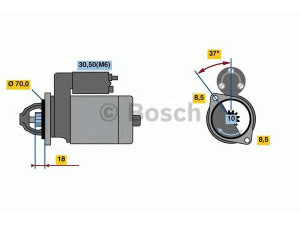 BOSCH 0 986 023 690 starteris 
 Elektros įranga -> Starterio sistema -> Starteris
166 151 01 01, 166 151 10 01, A 166 151 01 01