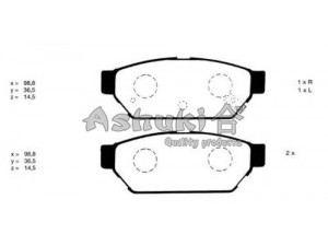 ASHUKI C017-01 stabdžių trinkelių rinkinys, diskinis stabdys 
 Techninės priežiūros dalys -> Papildomas remontas
V9118-M019, 0 986 424 464/BOSCH