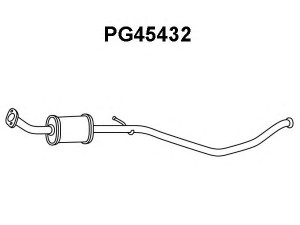 VENEPORTE PG45432 priekinis duslintuvas 
 Išmetimo sistema -> Duslintuvas
1717EA, 1717Q3, 1717Z2