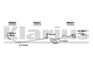 KLARIUS 720457U išmetimo sistema 
 Išmetimo sistema -> Išmetimo sistema, visa