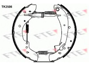 FTE TK2506 stabdžių trinkelių komplektas 
 Techninės priežiūros dalys -> Papildomas remontas
42414W, 424737, 42414W, 42417X