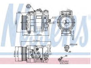 NISSENS 89090 kompresorius, oro kondicionierius 
 Oro kondicionavimas -> Kompresorius/dalys
000 230 90 11, 0002307611, 001 230 28 11