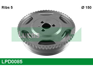 LUCAS ENGINE DRIVE LPD0085 skriemulys, alkūninis velenas 
 Diržinė pavara -> Dirželio skriemulys
46753606