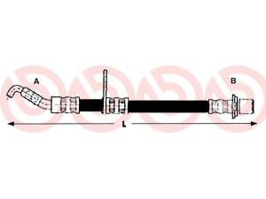 BREMBO T 16 011 stabdžių žarnelė 
 Stabdžių sistema -> Stabdžių žarnelės
9004922174, 9004922174000, 1987476872