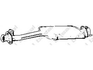 BOSAL 210-839 vidurinis duslintuvas 
 Išmetimo sistema -> Duslintuvas
ESR2383