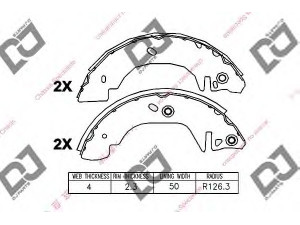 DJ PARTS BS1293 stabdžių trinkelių komplektas 
 Techninės priežiūros dalys -> Papildomas remontas
1014316, 1570220, 7125122, 94VB2200AB