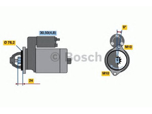 BOSCH 0 001 108 208 starteris 
 Elektros įranga -> Starterio sistema -> Starteris
12 41 7 525 293, 12 41 7 536 690